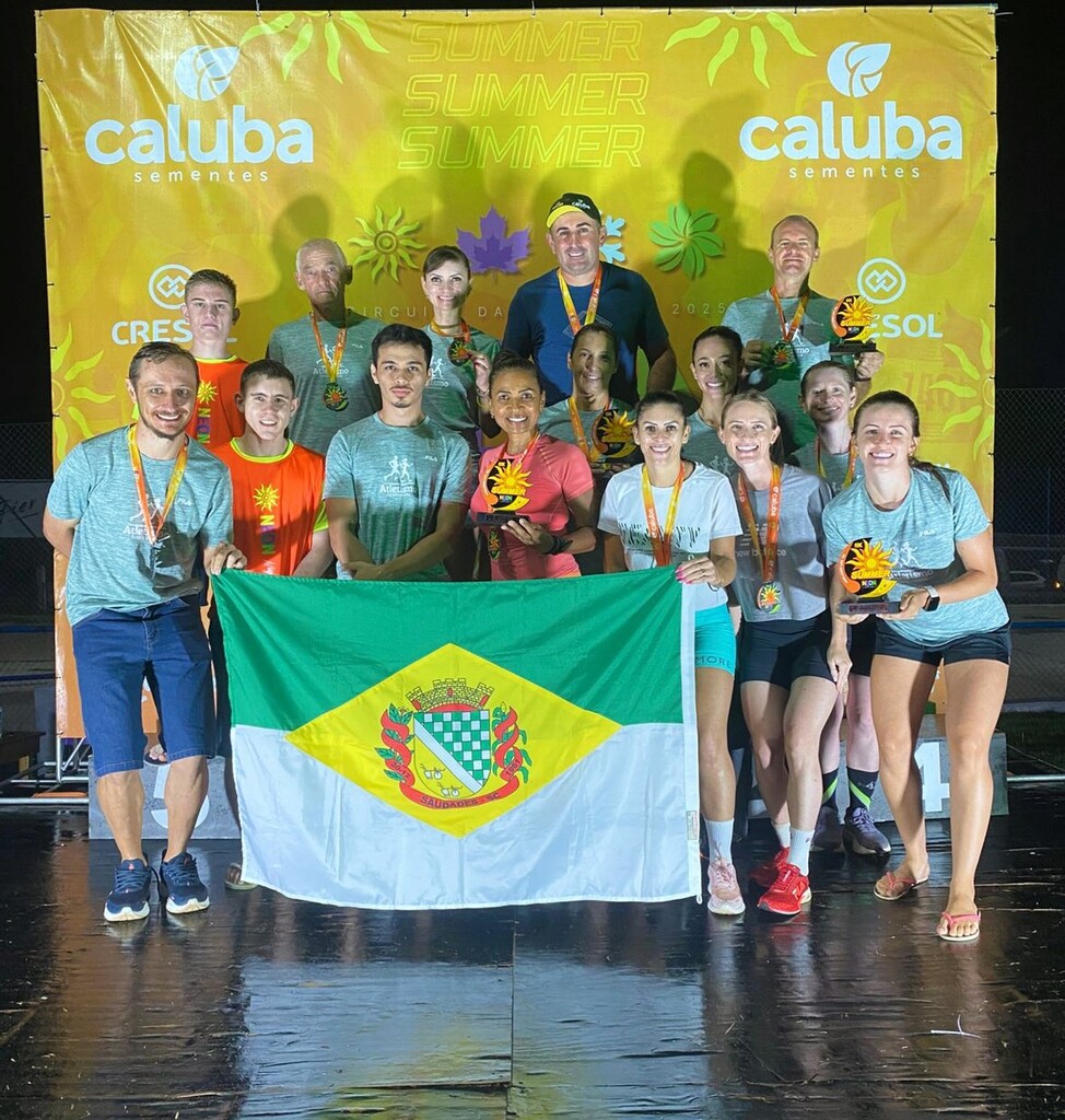 Atletismo de Saudades inicia 2025 com bons resultados na 2ª Summer Neon Night Run