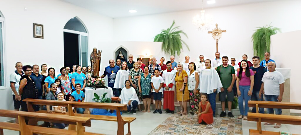 Bairro Kleinubing celebrou a passagem da imagem de Nossa Senhora dos Navegantes, padroeira do município