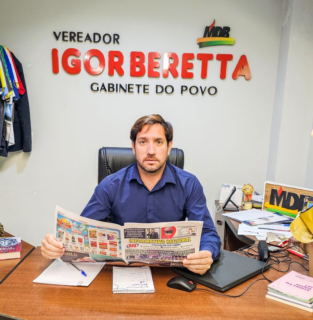 IGOR BERETTA EXPLANA SOBRE OS PRIMEIROS 30 DIAS A FRENTE DO LEGISLATIVO MUNICIPAL DE TORRES