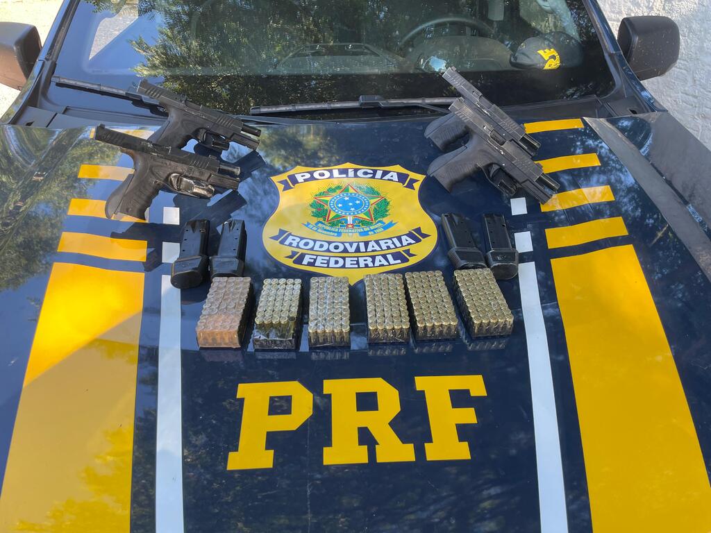 PRF - Armas estavam com numeração raspada