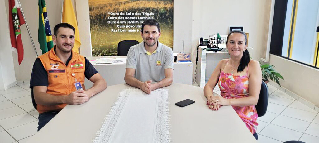 Coordenador Regional de Proteção e Defesa Civil visitou o município de Ouro