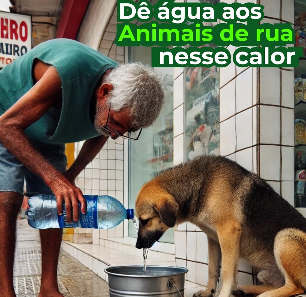 Secretaria Estadual do Meio Ambiente orienta sobre cuidados com os animais de rua e pets durante o calor intenso